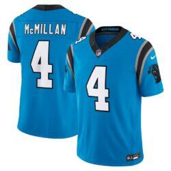 Tetairoa McMillan Carolina Panthers Nike Alternate Vapor F.U.S.E. Stitched Limited Jersey - Blue - Front View
