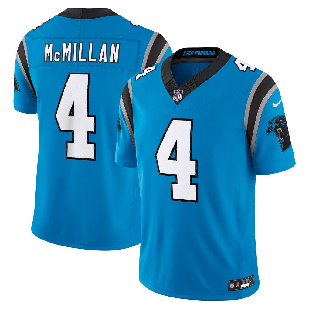 Tetairoa McMillan Carolina Panthers Nike Alternate Vapor F.U.S.E. Stitched Limited Jersey