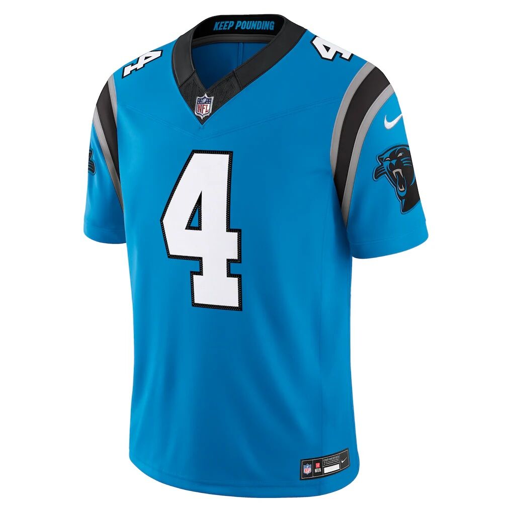 Tetairoa McMillan Carolina Panthers Nike Alternate Vapor F.U.S.E. Stitched Limited Jersey