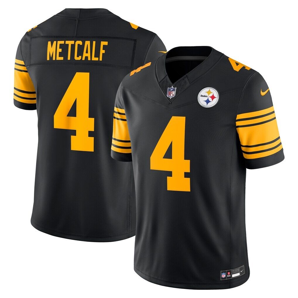 DK Metcalf Pittsburgh Steelers Nike Alternate Vapor F.U.S.E. Stitched Limited Jersey
