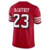 Christian McCaffrey San Francisco 49ers Nike Alternate Vapor F.U.S.E. Stitched Limited Jersey - - Detail View