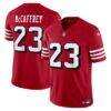 Christian McCaffrey San Francisco 49ers Nike Alternate Vapor F.U.S.E. Stitched Limited Jersey - - Front View