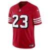 Christian McCaffrey San Francisco 49ers Nike Alternate Vapor F.U.S.E. Stitched Limited Jersey - - Side View