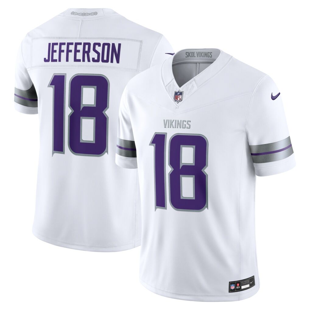 Justin Jefferson Minnesota Vikings Nike Alternate Vapor F.U.S.E. Stitched Limited Jersey