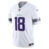 Justin Jefferson Minnesota Vikings Nike Alternate Vapor F.U.S.E. Stitched Limited Jersey - White - Side View