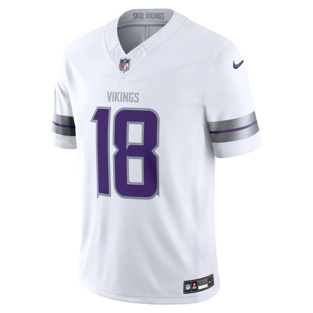 Justin Jefferson Minnesota Vikings Nike Alternate Vapor F.U.S.E. Stitched Limited Jersey