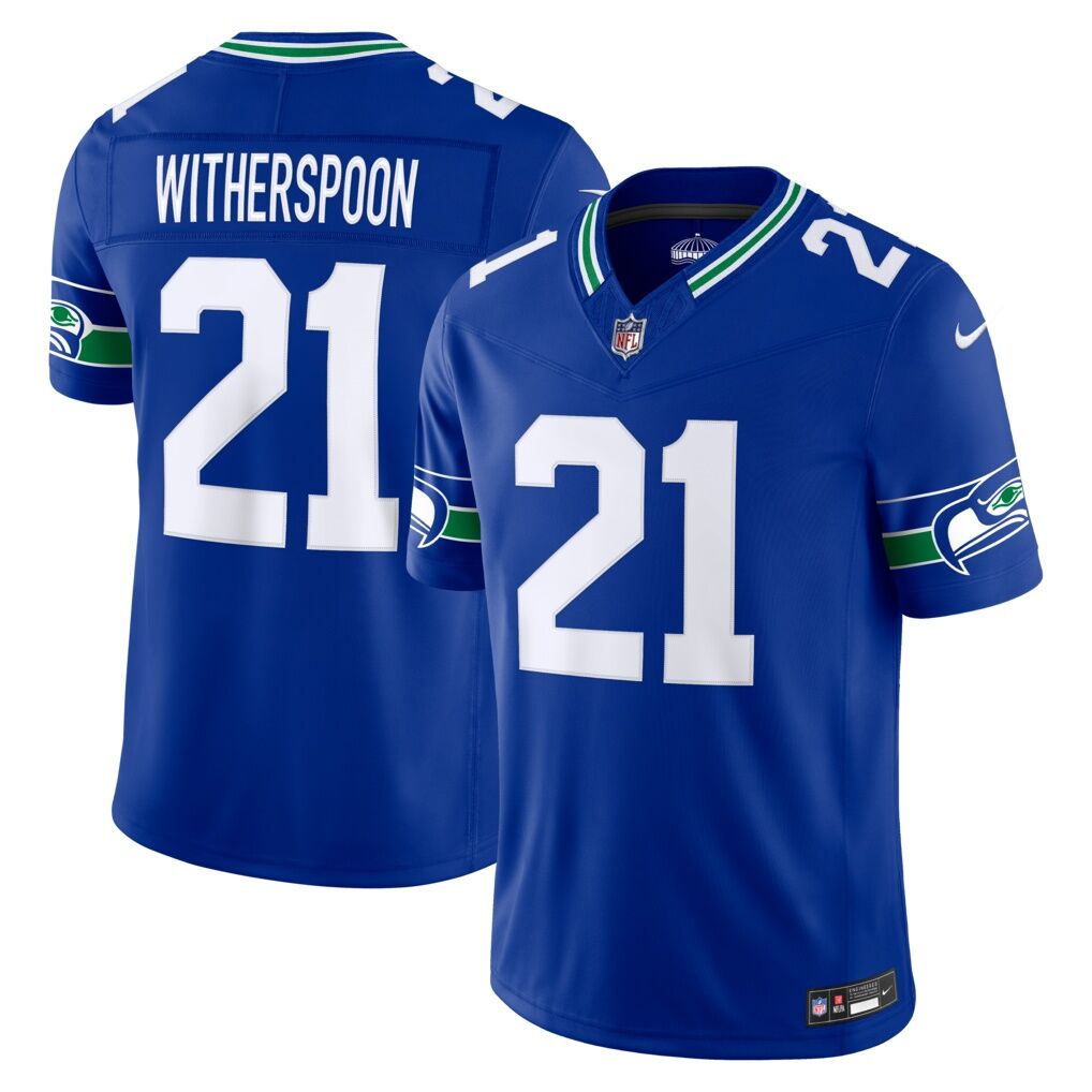 Devon Witherspoon Seattle Seahawks Nike Alternate Vapor F.U.S.E. Stitched Limited Jersey - Royal