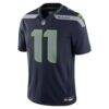 Jaxon Smith-Njigba Seattle Seahawks Nike Alternate Vapor F.U.S.E. Stitched Limited Jersey - College Navy - Side View