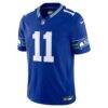 Jaxon Smith-Njigba Seattle Seahawks Nike Alternate Vapor F.U.S.E. Stitched Limited Jersey - Royal - Side View