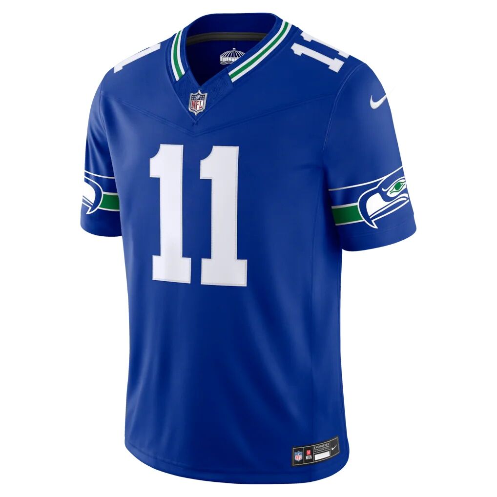 Jaxon Smith-Njigba Seattle Seahawks Nike Alternate Vapor F.U.S.E. Stitched Limited Jersey - Royal