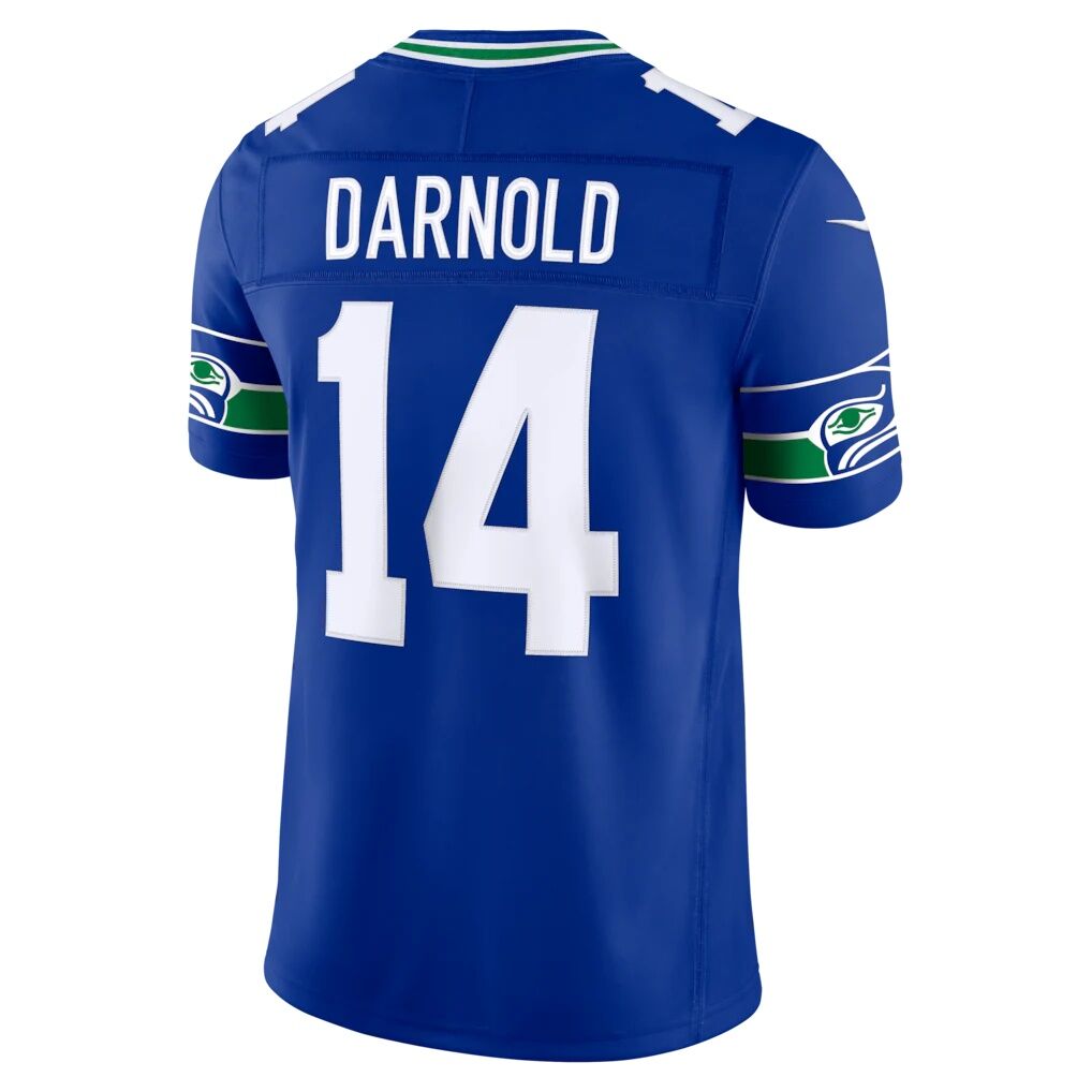 Sam Darnold Seattle Seahawks Nike Alternate Vapor F.U.S.E. Stitched Limited Jersey - Royal