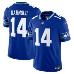 Sam Darnold Seattle Seahawks Nike Alternate Vapor F.U.S.E. Stitched Limited Jersey - Royal - Front View