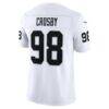 Maxx Crosby Las Vegas Raiders Nike Vapor F.U.S.E. Stitched Limited Jersey - White - Detail View
