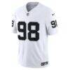 Maxx Crosby Las Vegas Raiders Nike Vapor F.U.S.E. Stitched Limited Jersey - White - Side View
