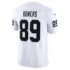 Brock Bowers Las Vegas Raiders Nike Vapor F.U.S.E. Stitched Limited Jersey - White - Detail View