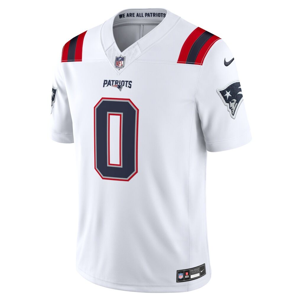 Christian Gonzalez New England Patriots Nike Vapor F.U.S.E. Stitched Limited Jersey