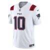 Drake Maye New England Patriots Nike Vapor F.U.S.E. Stitched Limited Jersey - White - Side View