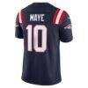 Drake Maye New England Patriots Nike Team Vapor F.U.S.E. Stitched Limited Jersey - Navy - Alt2