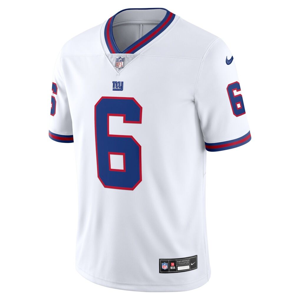 Jaxson Dart New York Giants Nike Vintage White Vapor Untouchable Stitched Limited Jersey