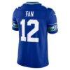12s Seattle Seahawks Nike Alternate Vapor F.U.S.E. Stitched Limited Jersey - Royal - Detail View