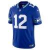 12s Seattle Seahawks Nike Alternate Vapor F.U.S.E. Stitched Limited Jersey - Royal - Side View
