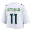 Jaxon Smith-Njigba Seattle Seahawks Nike Women's Cropped Fashion Game Jersey - White - Detail View