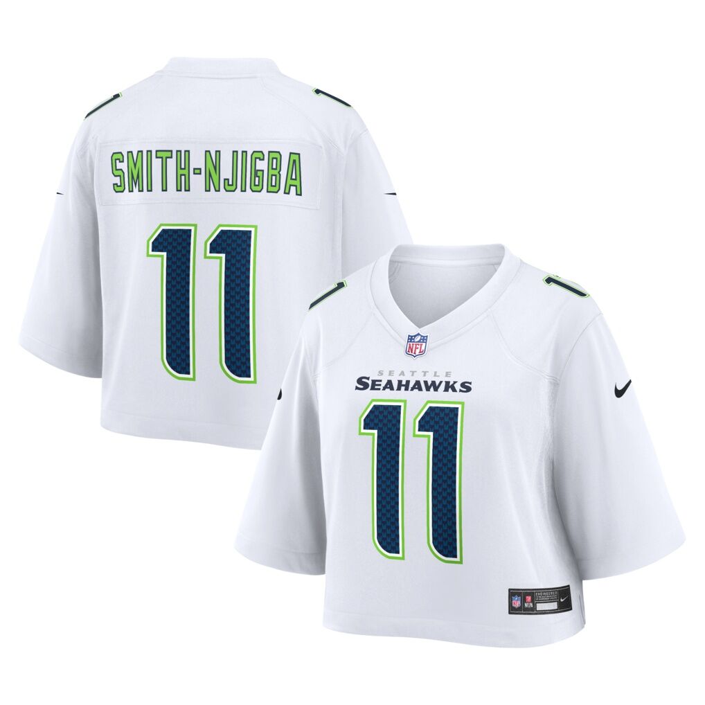 Jaxon Smith-Njigba Seattle Seahawks Nike Women's Cropped Fashion Game Jersey