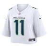Jaxon Smith-Njigba Seattle Seahawks Nike Women's Cropped Fashion Game Jersey - White - Side View
