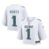 Jalen Hurts Philadelphia Eagles Nike Women's Cropped Fashion Game Jersey - White - Front View