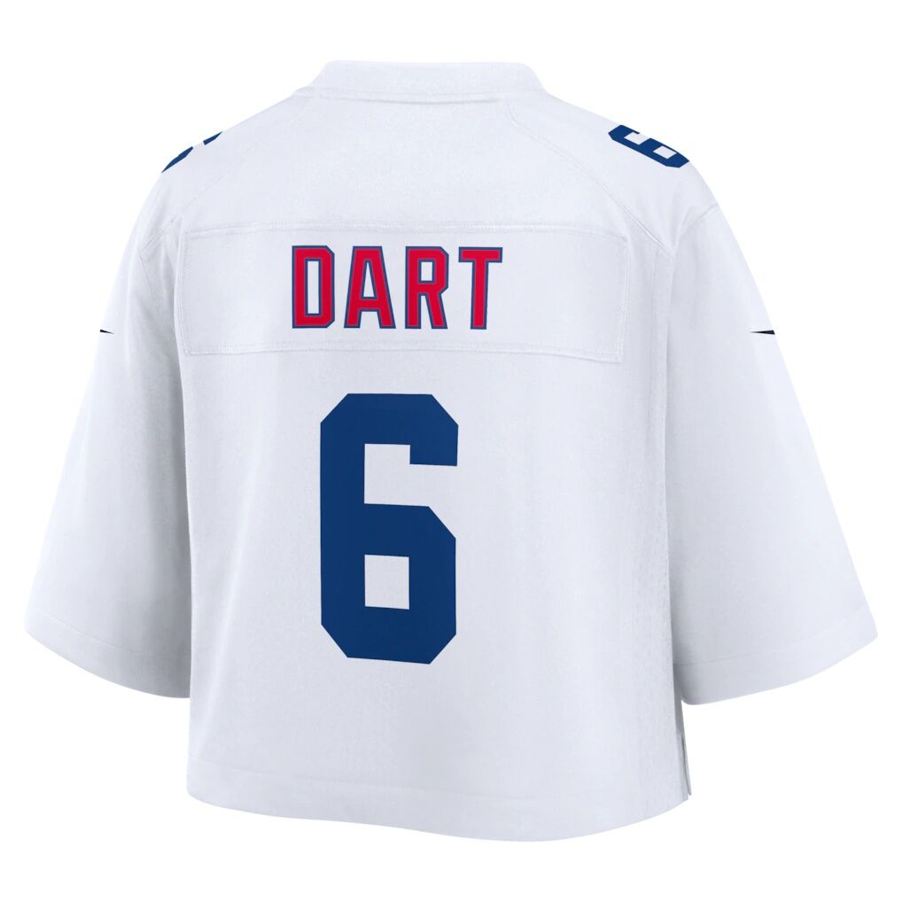 Jaxson Dart New York Giants Nike Women's Cropped Fashion Game Jersey
