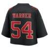 Fred Warner San Francisco 49ers Nike Women's Cropped Fashion Game Jersey - Black - Detail View