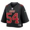 Fred Warner San Francisco 49ers Nike Women's Cropped Fashion Game Jersey - Black - Side View