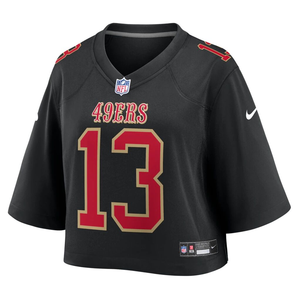 Brock Purdy San Francisco 49ers Nike Women's Cropped Fashion Game Jersey