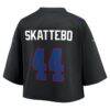 Cam Skattebo New York Giants Nike Women's Cropped Fashion Game Jersey - Black - Detail View