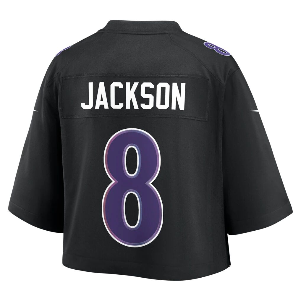 Lamar Jackson Baltimore Ravens Nike Women's Cropped Fashion Game Jersey