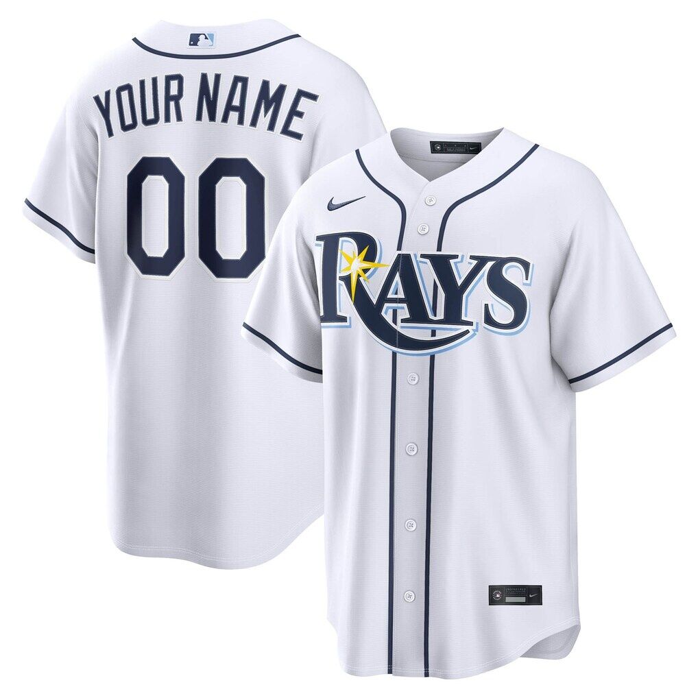 Tampa Bay Rays Nike Home Replica Custom Jersey