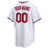 Cleveland Guardians Nike Home Replica Custom Jersey - White - Detail View