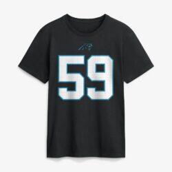 Luke Kuechly Carolina Panthers Nike Retired Name & Number T-Shirt - Black - Alt1