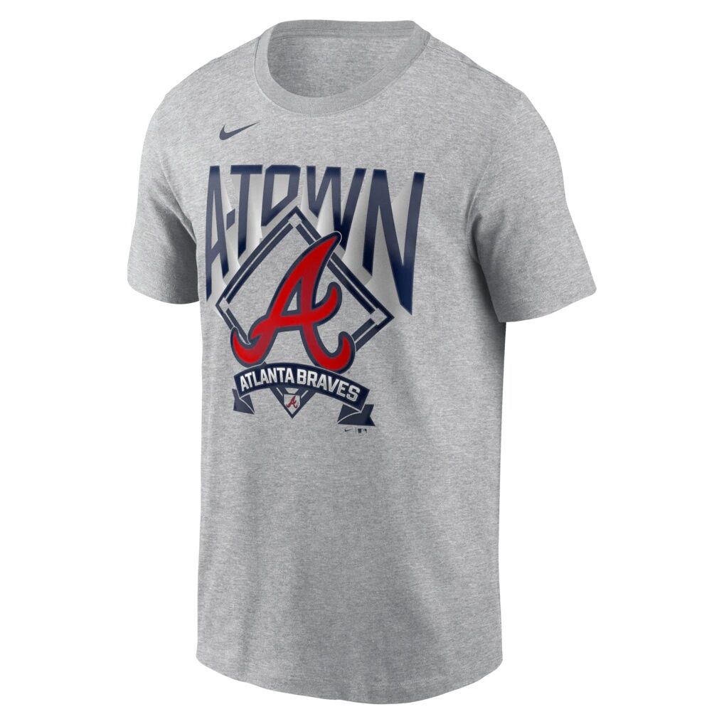 Atlanta Braves Nike Local T-Shirt - Heather Gray