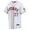 Fourth of July Houston Astros Jose Altuve Nike White USA 250 Stadium Jersey - - Side View