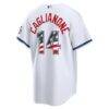 Fourth of July Kansas City Royals Jac Caglianone Nike White USA 250 Stadium Jersey - - Detail View
