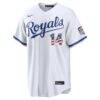 Fourth of July Kansas City Royals Jac Caglianone Nike White USA 250 Stadium Jersey - - Side View