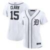 Max Clark Detroit Tigers Nike Women's Home Replica Jersey - White - Front View