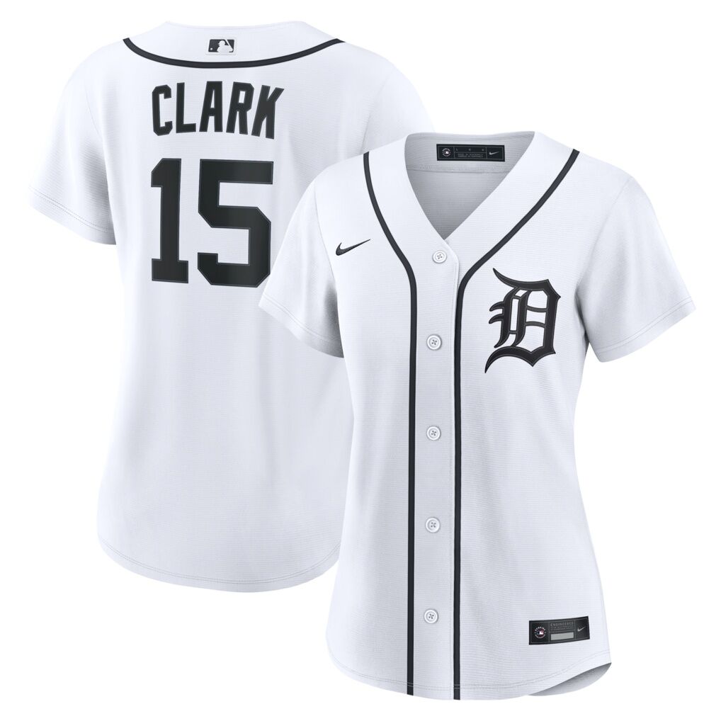 Max Clark Detroit Tigers Nike Women's Home Replica Jersey