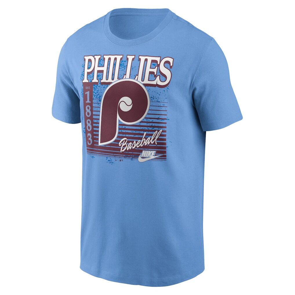 Philadelphia Phillies Nike Cooperstown Logo T-Shirt - Light Blue