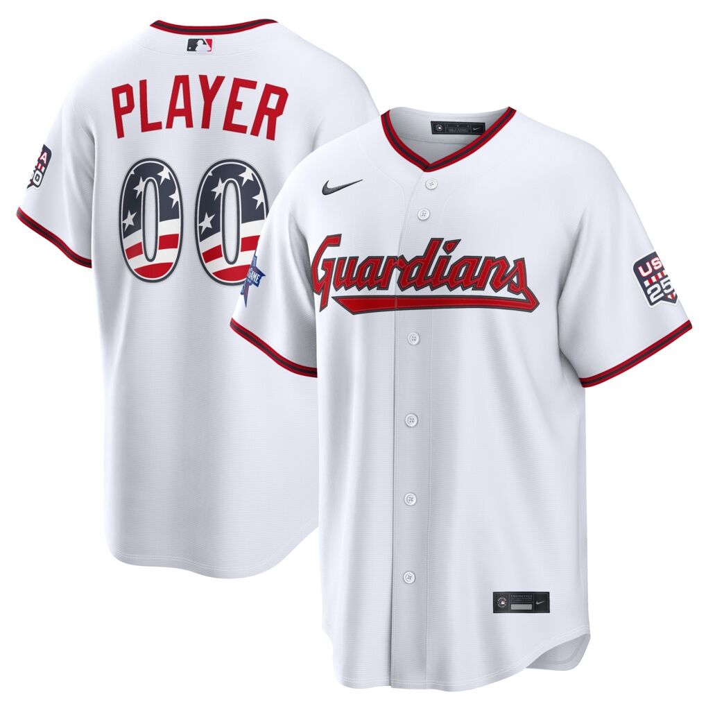 2026 All-Star Edition Stars & Stripes Cleveland Guardians  Nike White Stadium Pick-A-Player Jersey