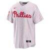 Chase Utley Philadelphia Phillies Nike Home Wall of Fame Patch Limited Edition Replica Jersey - White - Side View