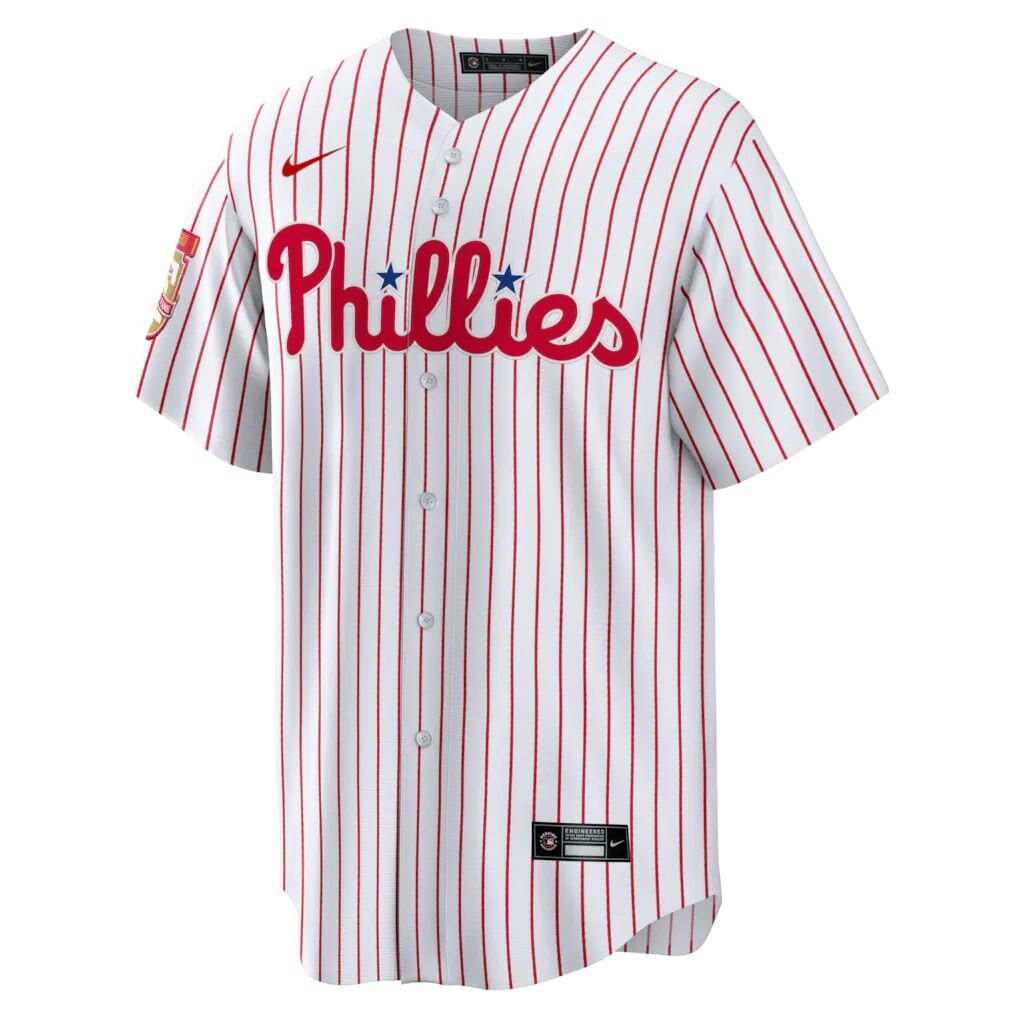Chase Utley Philadelphia Phillies Nike Home Wall of Fame Patch Limited Edition Replica Jersey