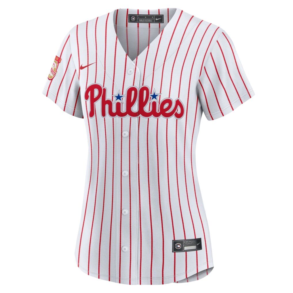 Chase Utley Philadelphia Phillies Nike Women's Home Wall of Fame Patch Limited Edition Replica Jersey