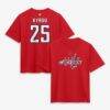Jordan Kyrou Washington Capitals Fashion7 Women's Authentic Stack Name & Number T-Shirt - Red - Front View